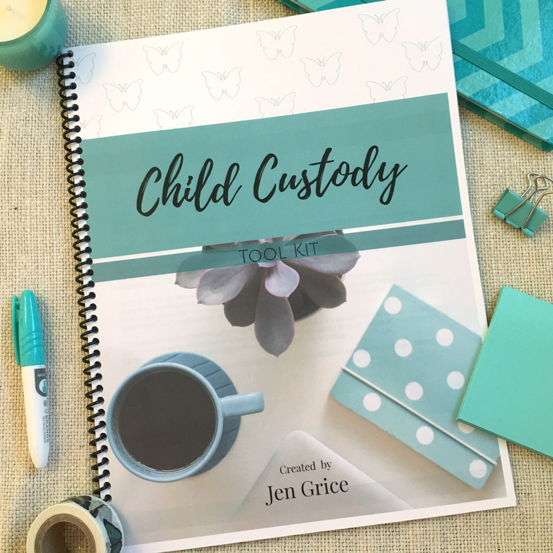 Child Custody Tool Kit (Printable Pack) | By Jen Grice